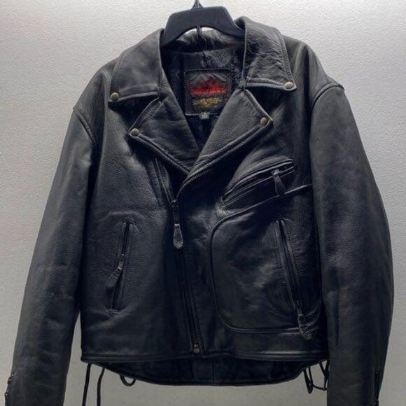 Easy Riders Great Quality Heavy Leather Jacket Men's  Size Large - Picture 1 of 6